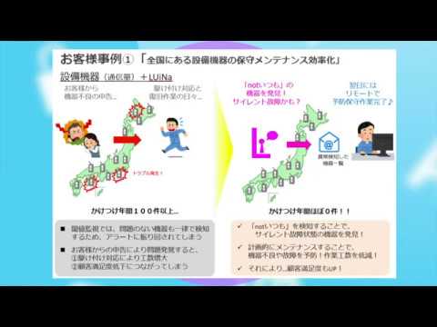 AI型予兆予測サービス「LUiNa」活用事例①～設備機器の保守メンテナンス効率化～