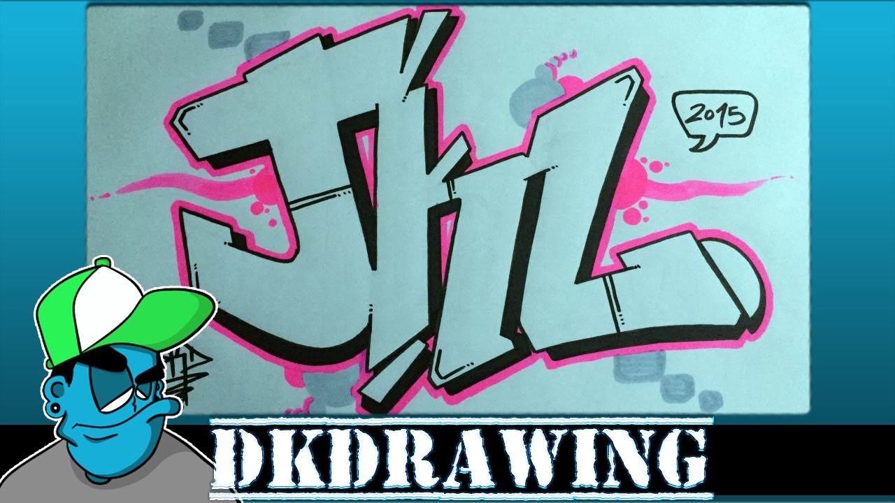 Graffiti Tutorial For Beginners How To Draw Graffiti Style Letters J To L Youtube