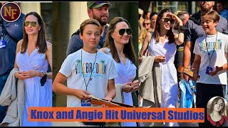 So Beautiful! Angelina Jolie and 14-year-old son Knox hit Universal Studios
