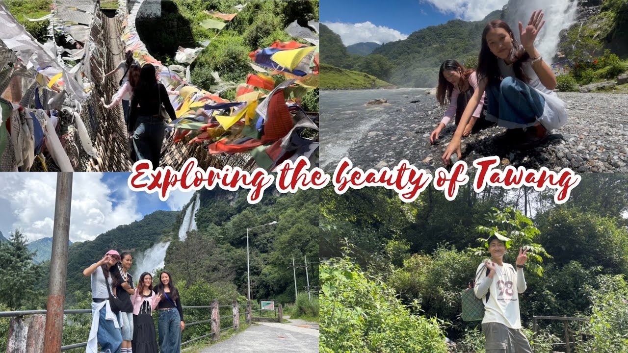 Exploring Nuranang waterfall and chak zham(Iron bridge) #tawang #travel #waterfall  #explore 💙🦋💚