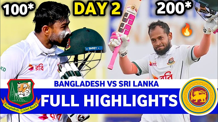 Bangladesh Vs Sri Lanka 1st Test Match Day 2 Full Highlights 2025 | BAN VS SL