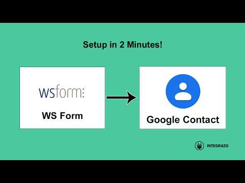 WS Form to Google Contacts Integration in WordPress (Free Plugin) | Integrazo Automator