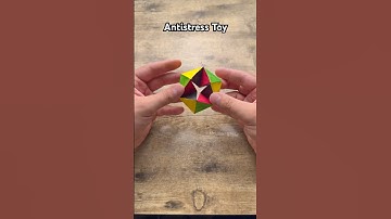 ORIGAMI ANTISTRESS TOY PAPER TUTORIAL | DIY STRESS RELIEF TOY ORIGAMI WORLD CRAFT | ORIGAMI FLEXAGON