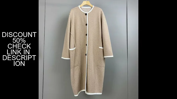 2025 Autumn/Winter New Retro-Style Color-Blocked Herringbone Cashmere Stylish And Elegant Coat For W