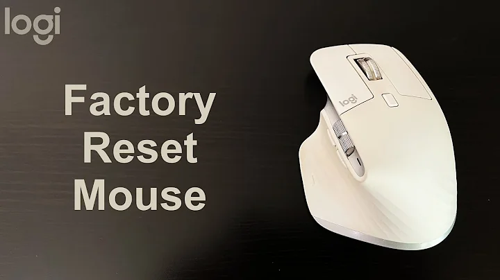 How to Factory Reset Logitech MX Master 3S Mouse - DIY EASY