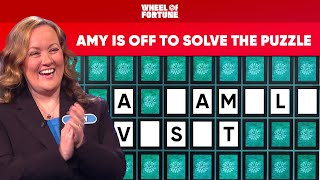 'Wizard of Oz' Fan Amy Wears Her Ruby Slippers in the Bonus Round | Wheel of Fortune