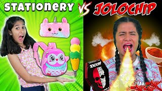 JOLO CHIP VS STATIONERY CHALLENGE | Pari's Lifestyle