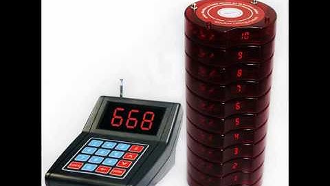 Calling Waiter | เพจเจอร์เรียกคิว  เครื่องเรียกคิวไร้สาย (หยุดการจำหน่าย  เนื่องจากเสียง่าย ไม่คงทน)