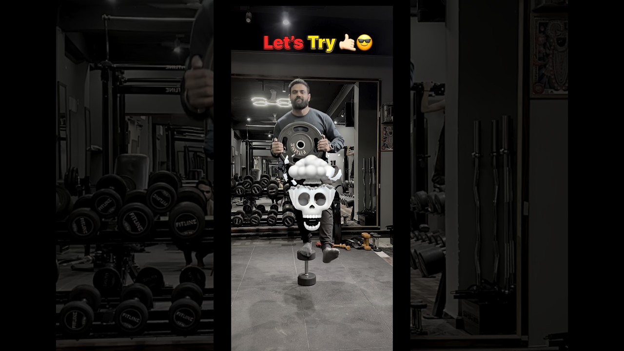 Single Dumbbell Pe Khade Hoke Squats 😱 | 16KG Plate Challenge 🔥 Balance Test