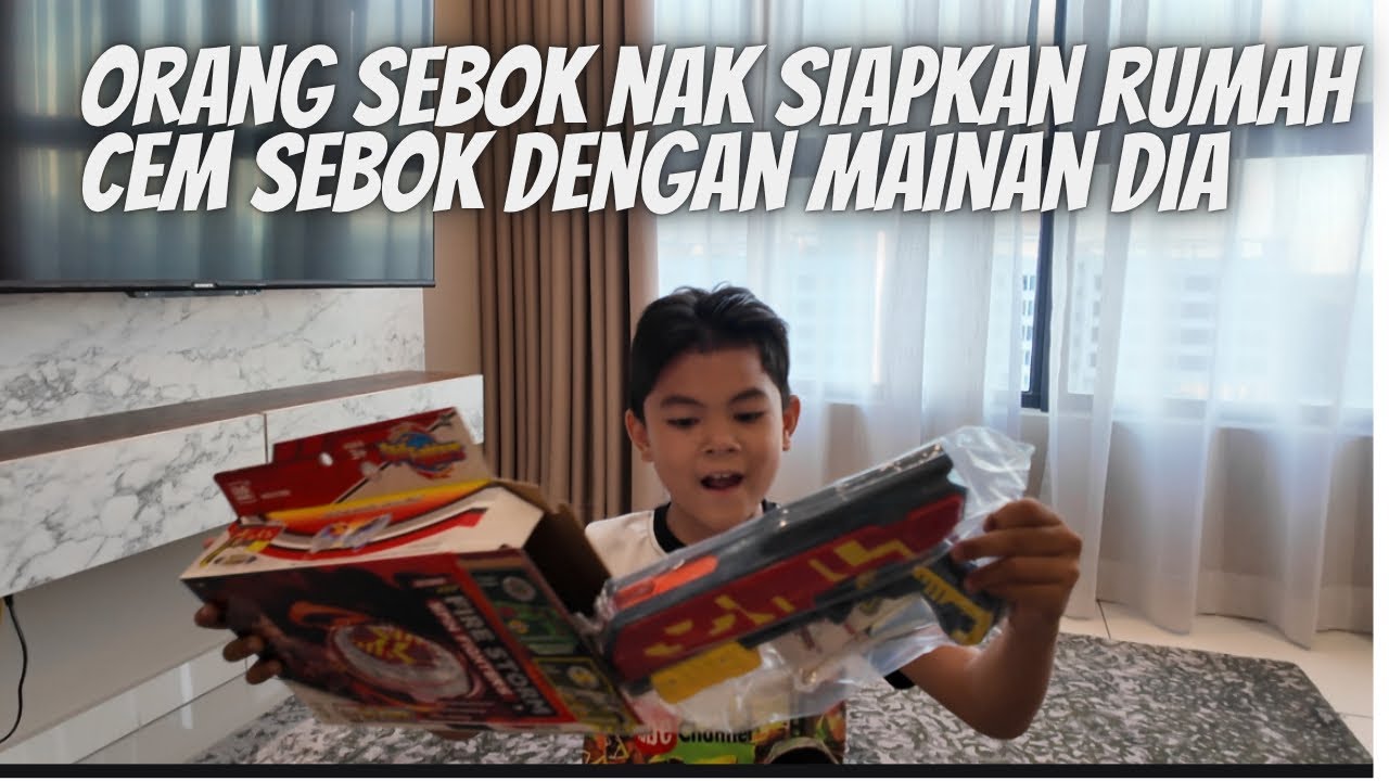 Org sebok nak siapkan rumah, Cem sebok dengan bay blade 😩