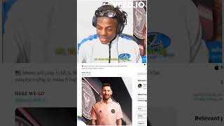 iShowSpeed react to MESSI coming to USA inter miami 💥🤯(SUBSCRIBE)