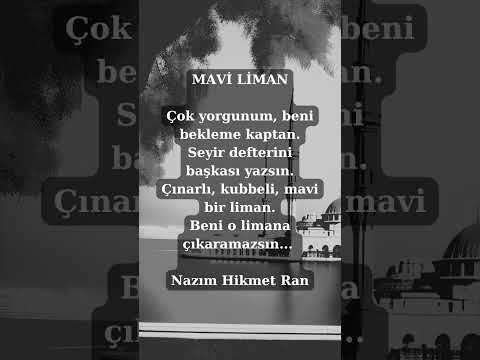 Çok yorgunum, beni bekleme kaptan. #nazımhikmet #maviliman #cemkaraca  #şiir