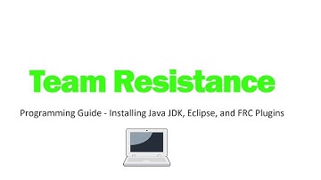 Getting Started - FRC Control System 2017-2018 - Installing Java JDK, Eclipse, and FRC Plugins