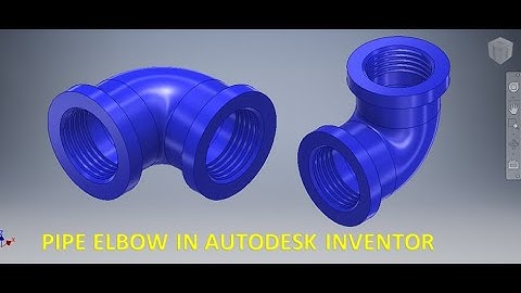 Elbow in Autodesk Inventor || Pipe Fittings in Autodesk Inventor || Cad Tutorials || Inventor cad 3d