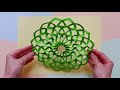 3D Paper flower for wall decor | Wall decoration ideas with paper | Paper flower making tutorial