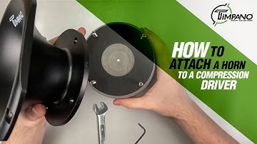 How to attach a Horn to a 1" Exit and 2" Exit Compression Driver
