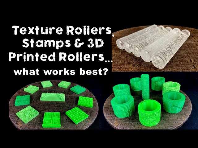 Cloud and Star Texture Rollers I Clay Texture I 3D Printed Rollers