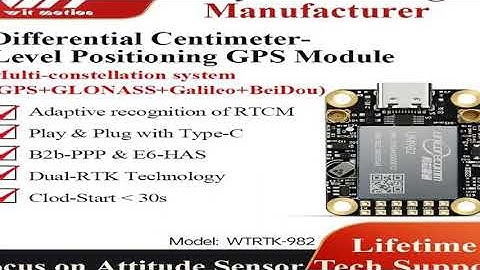 WITMOTION GNSS GPS-RTK module UM982 high-precision centimeter-level differential relative