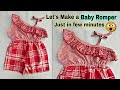 Baby Romper Cutting and stitching| Baby Jumpsuit Cutting and stitching| Summer Baby Dress 2024
