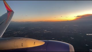 Sunset Flight into Denver