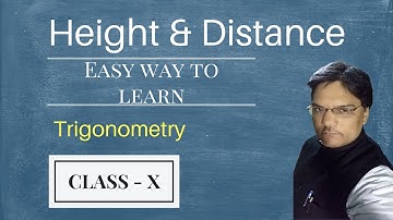 Easy way to learn Height & Distance. Part 1 | Cbse Class X