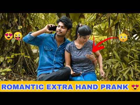 Romantic Extra hand Prank On Cute girl | Part 8 | Extra hand prank | With twist | It's a_SRS_Prank