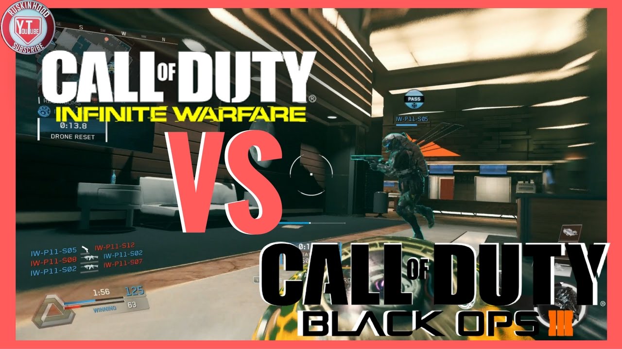 Bo3 vs IW (Black Ops 3 vs INFINITE WARFARE) Call of Duty MULTIPLAYER YouTube