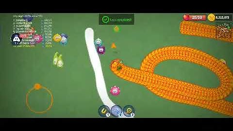 Wormszone.io live stream biggest worms hunting part (131) || Android / ios gameplay Walkthrough