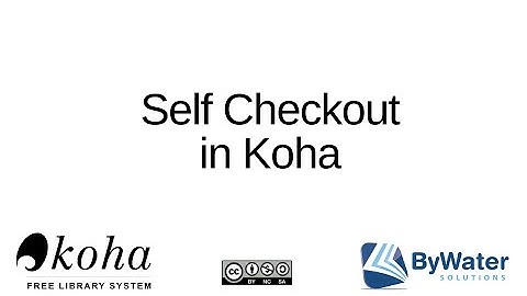 Self Checkout in Koha