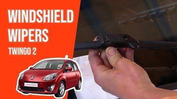 How to replace the windshield wipers Twingo mk2 🌧