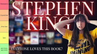 Tier ranking all the Stephen King books I've read so far 🤡 | The King of Horror