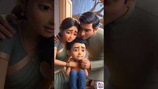 Barish se Baccha Dar Gaya| #shortsfeed #cartoon #animation #moralstory