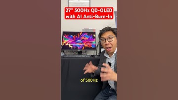 27” 500Hz QD-OLED Monitor that Prevents Burn-In using AI