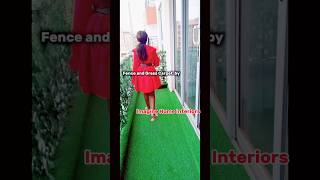 #ImagineHomeInteriors #BalconyMakeover #OutdoorLiving #HomeTransformation #GrassCarpet #DreamBalcony