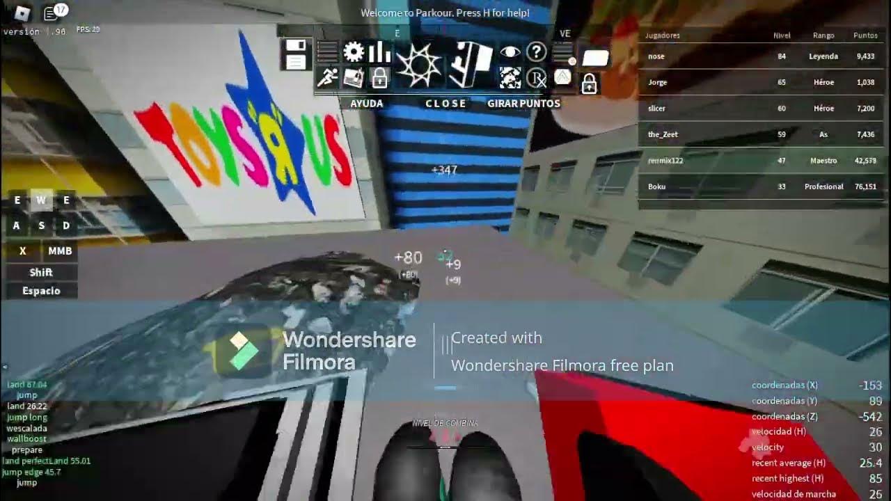 como hacer el wall climb boost en parkour roblox explicada facil YouTube