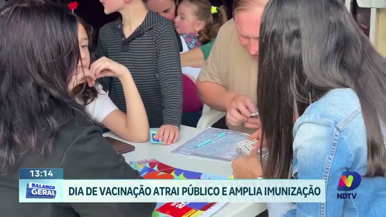 Estratégia criativa une figurinhas e vacinação em Joaçaba