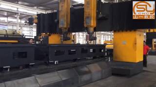 Large Size Heavy Duty Double Head Cnc Milling Machine