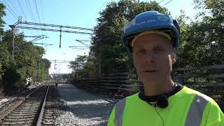 Sporarbeid på Drammenbanen sommeren 2019