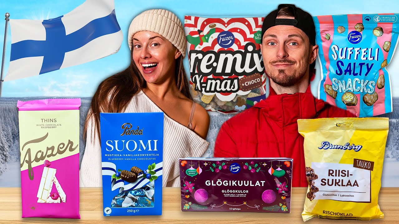 VI TESTAR FINSKT GODIS *GLÖGGKULOR?!*