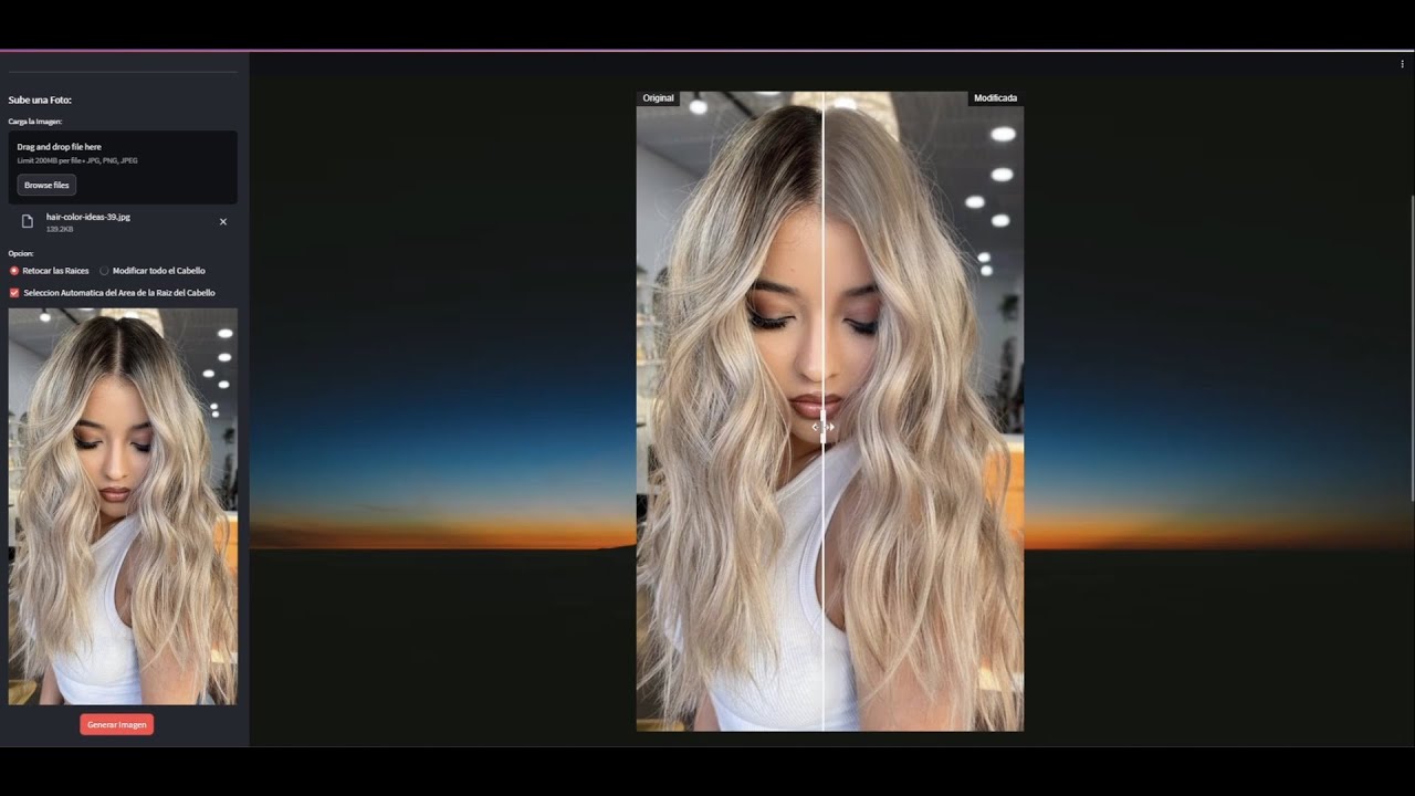 Hair Touch-Up App with Stable Diffusion, ControlNet, KMeans, Mediapipe and Streamlit