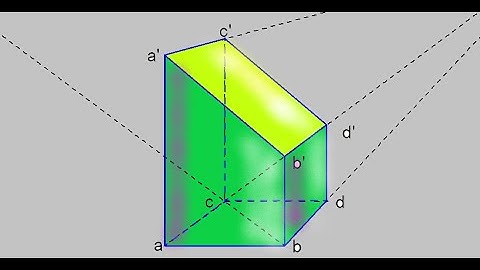 Trazado del Prisma truncado de base Cuadrangular
