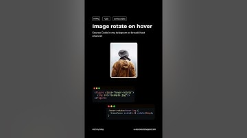 Image rotate on hover #css #coding