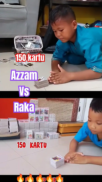 🔥AZZAM VS RAKA 🔥TUTOR 150/100 kartu #tepukkartu #gambaran #mainananak #kolaborasi