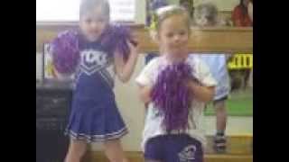 Audrey Cheerleading at the age of 3