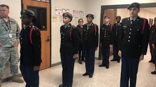 Union HS Army JROTC Unarmed LET1 Squad Drill (Team A) at Delsea Drill Invitational