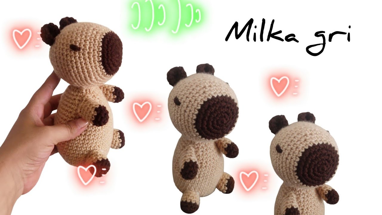 Amigurumi Capybara - Αμιγκουρουμι καπιμπαρα Μέρος 1