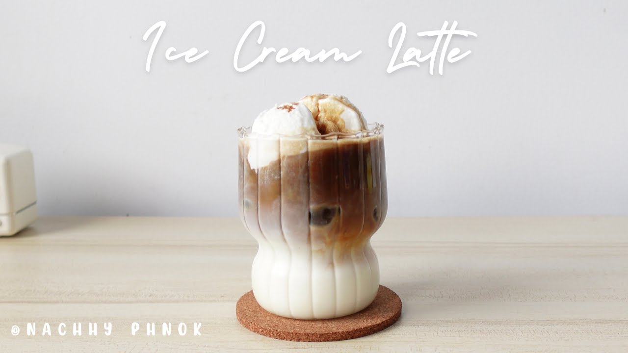 [ Sub ] Ice Cream Latte with instant coffee l Home Cafe EP.18 YouTube