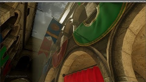 Sponza scene test in Unity HDRP (2019.1.11f1)