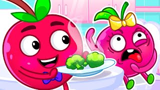 NO CHERRY Don't Do It! Healthy Habits ✨ Safety Tips for kids by Pit & Penny Stories 🌈🥑
