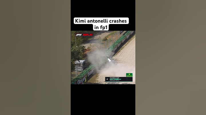 Kimi antonelli crashes during fp1 #f1 #f1crash #monzagp
